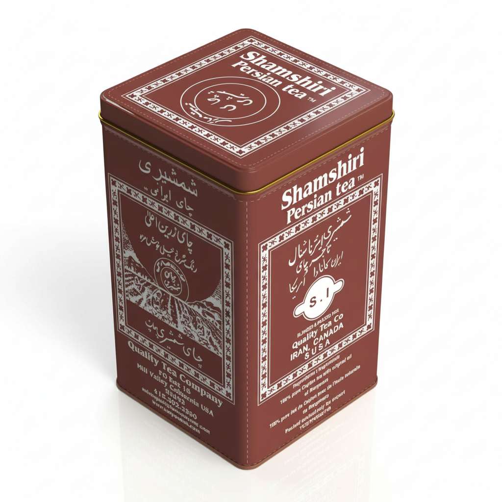 QT Shamshiri Persian Tea on white background